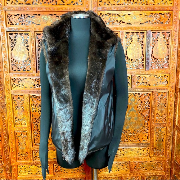 Giacca Gallery Company Reversible Fur Vest - Picture 5 of 12
